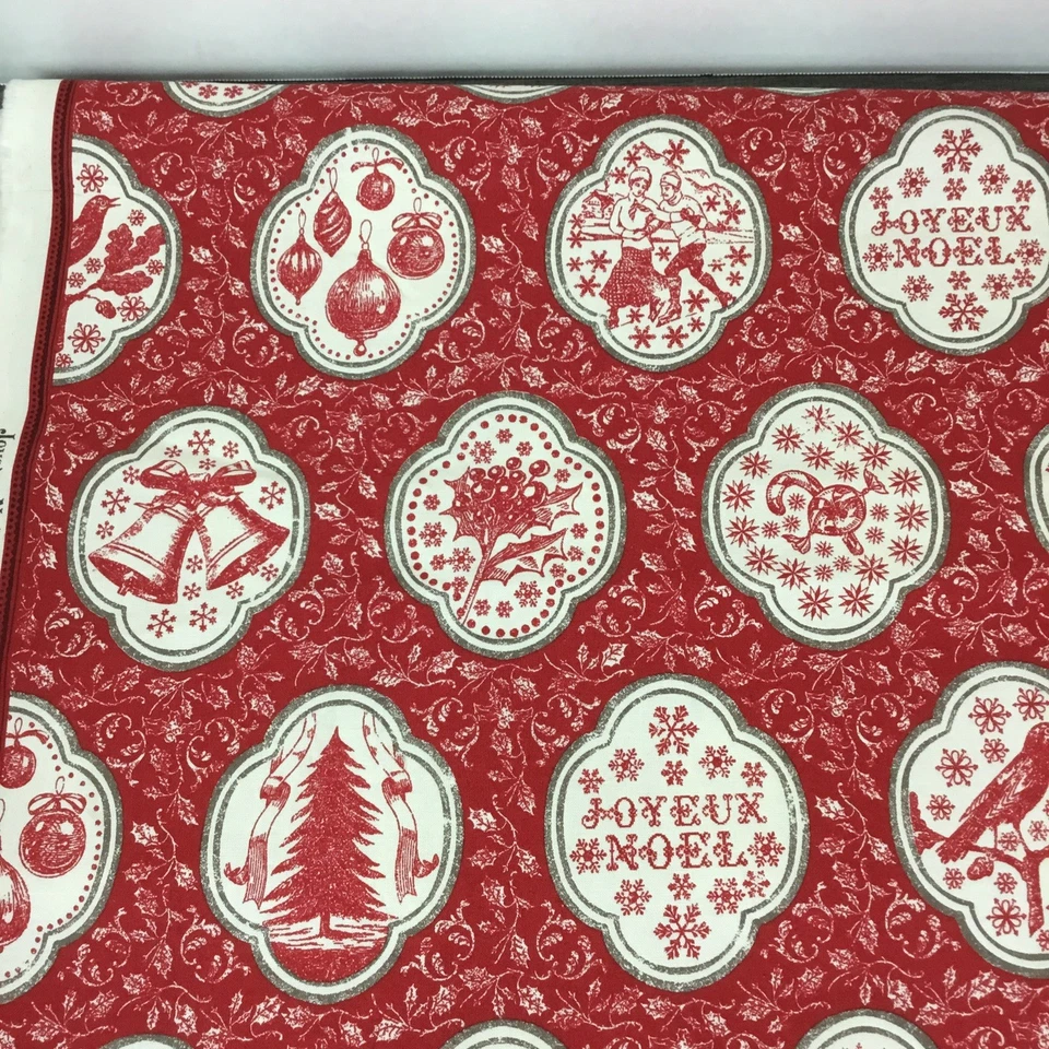 Telas francesas General Joyeux Noel Moda 13710 hechas en Japón 100 % algodón 4 yardas Foto 4 de 4