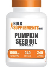 BulkSupplements Pumpkin Seed Oil Softgels - 240 Softgels - 1000mg per Serving