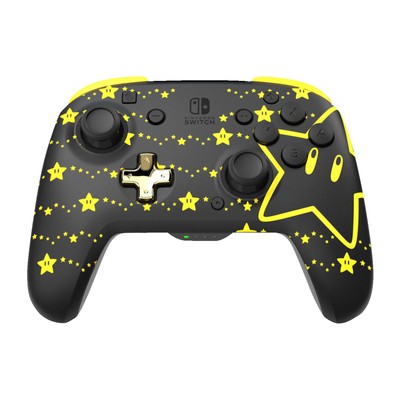 PDP LLC REMATCH GLOW Wireless Controller: Super Star Controller Schwarz,Gelb,Grü