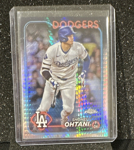 Topps 2024 Chrome Baseball Shohei Ohtani #1 Prism Refractor Dodgers