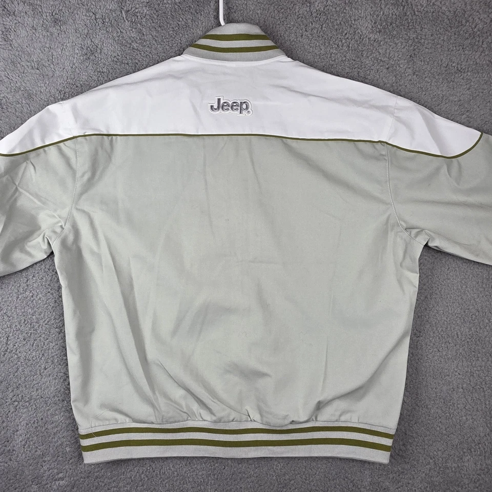 Chaqueta Jeep De Colección Para Hombre Extra Grande Gris Rojo Kap Concesionario Cremallera Completa Abrigo EE. UU. Foto 4 de 4