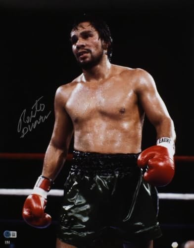 Foto Roberto Duran autografata 16x20 in anello - Beckett con ologramma *argento - Foto 12 di 12
