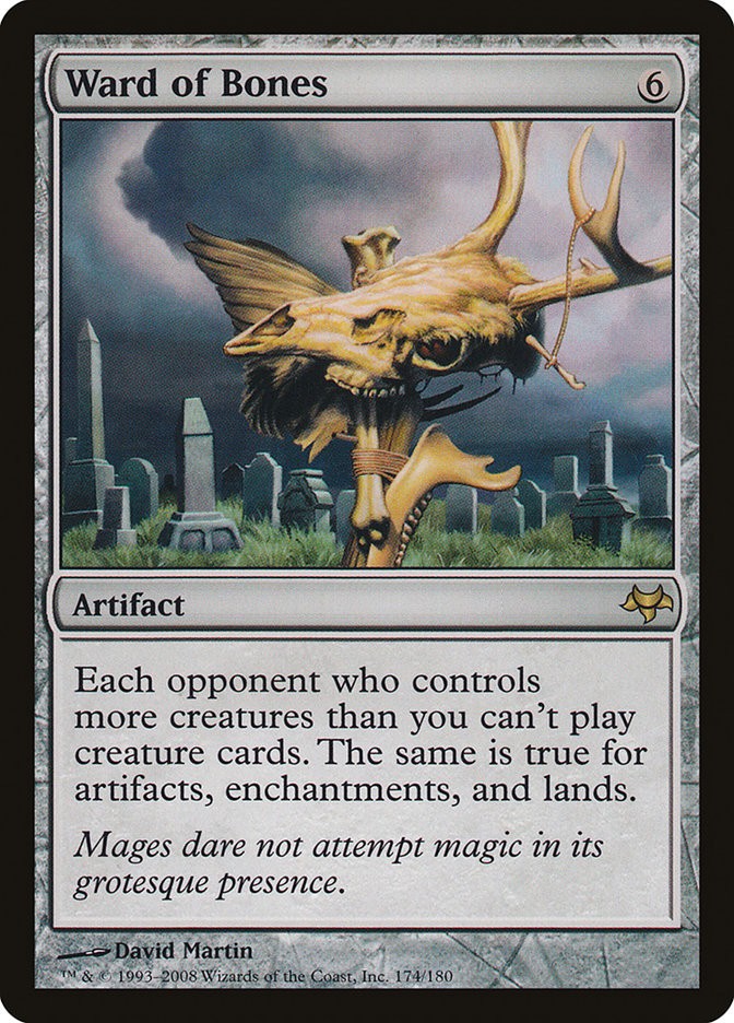 MTG Ward of Bones  - Eventide #174