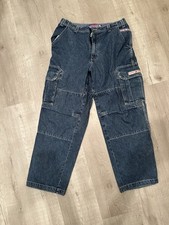 Vintage 90 s /Y2k Men s JNCO Wide-Leg 36x32 Jeans Baggy/ Skater/Raver/Hip Hop