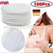 100X Stilleinlagen Baumwolle Seide 3-lagig Stillpads für Brust 10cm waschbar DE