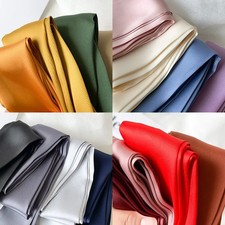 Skinny Satin Scarf Women's Solid Hair Band Bag Handle Neckerchief 5x200cm