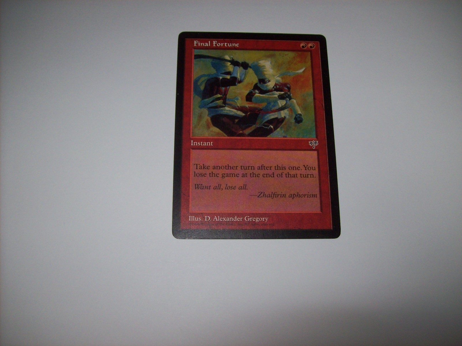 MTG Final Fortune Mirage LP Free Ship & Tracked