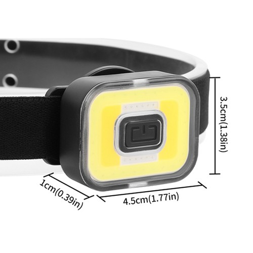 USB-Ladekopfleuchte COB Tragbare Mini-Lampe Mit Roter Und Blauer Warnlampe 8T1I - Bild 14 von 21