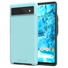 Aqua Premium Protection Case for Google Pixel 6a Compact Easy Grip Lifetime W...