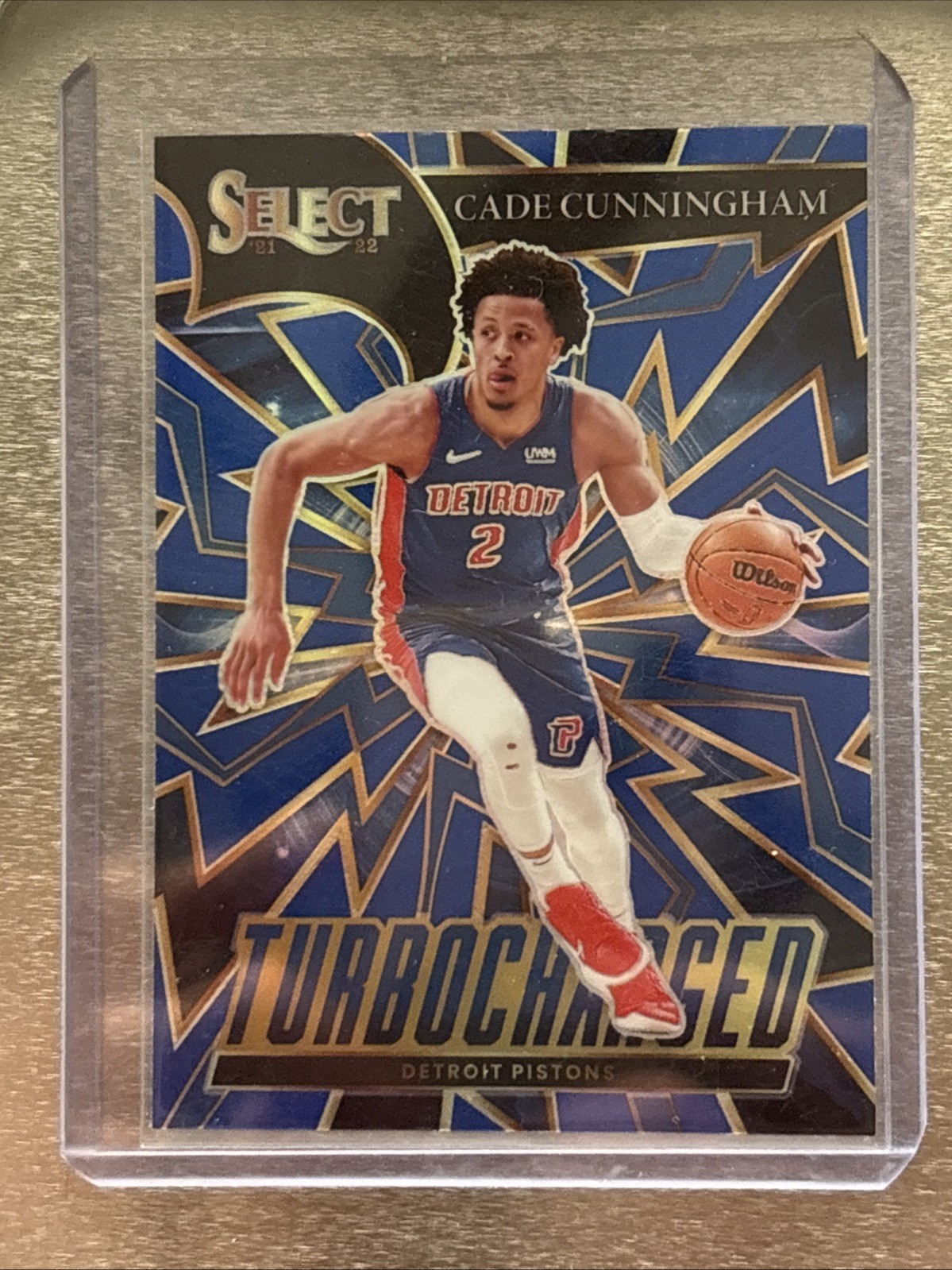 2021-22 Panini Select - Turbocharged Cade Cunningham #6 Blue Prizm (RC)