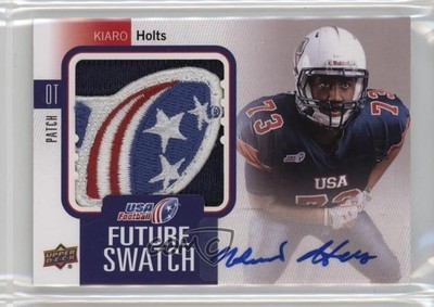 2011 Upper Deck USA Football Box Set Future Swatch Kiaro Holts #FS-34 Patch 1gt6