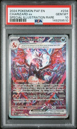 2024 POKEMON PALDEAN FATES SPECIAL ILLUSTRATION RARE #234 CHARIZARD EX PSA 10