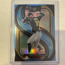 2025 Panini Select 86/199 Premier Level Paul Skenes #196 Blue Prizm /199 Pirates