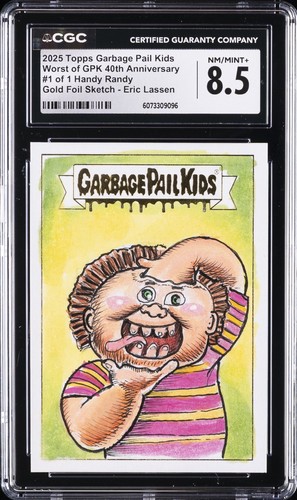 2025 TOPPS GARBAGE PAIL KIDS #1/1 HANDY RANDY CGC 8.5