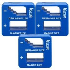Blue Precision Magnetizer and Demagnetizer - 3 Pack - for Screwdrivers, Screw...
