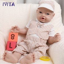 IVITA 23" Big Newborn Baby Boy Full Silicone Doll Vivid Reborn Baby Gifts