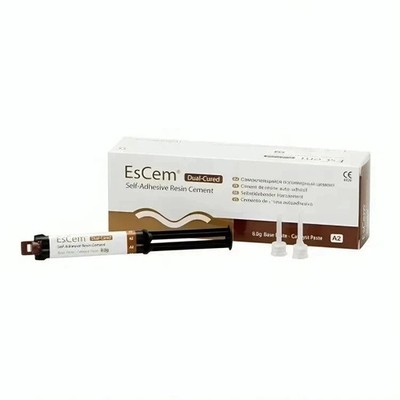 Spident EsCem Dual-Cured Self-Adhesive Resin 8gm Cement Syr Free Ship