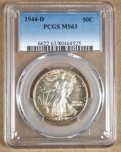 1944-D WALKING LIBERTY HALF DOLLAR PCGS MS63 464525