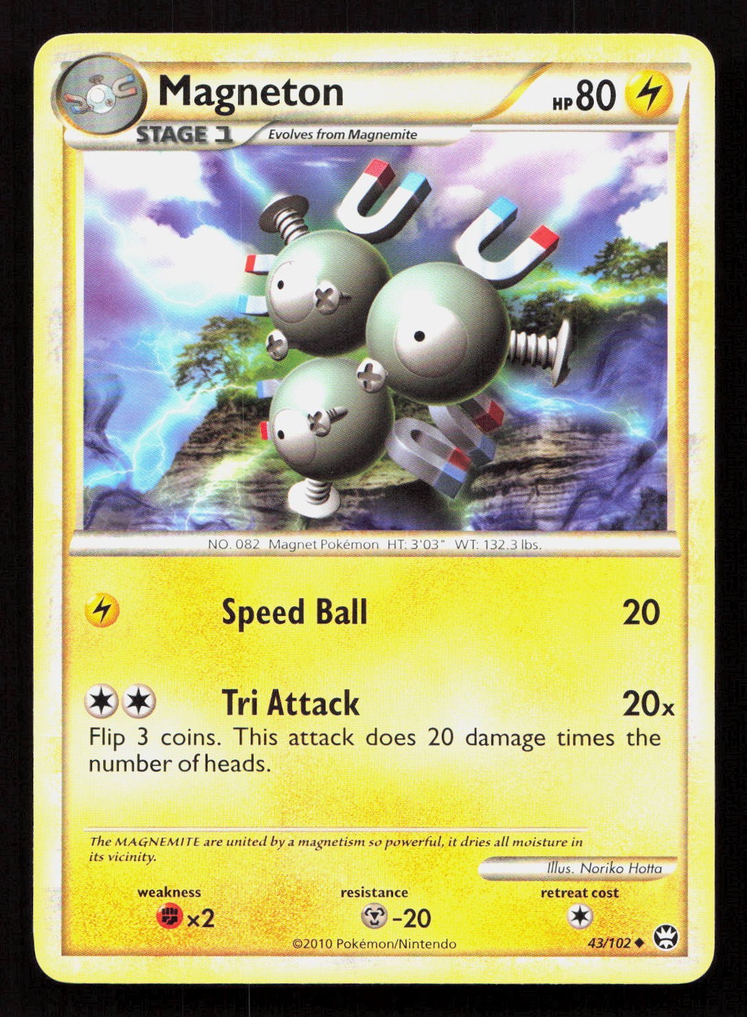 MAGNETON 43/102 Pokemon HGSS TRIUMPHANT