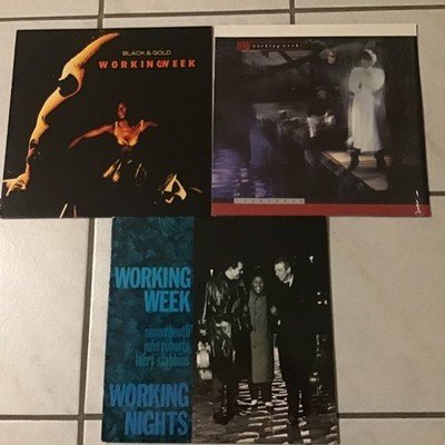 3 X WORKING WEEK LP VINYL SAMMLUNG SURRENDER PROMO WORKING NIGHTS BLACK & GOLD