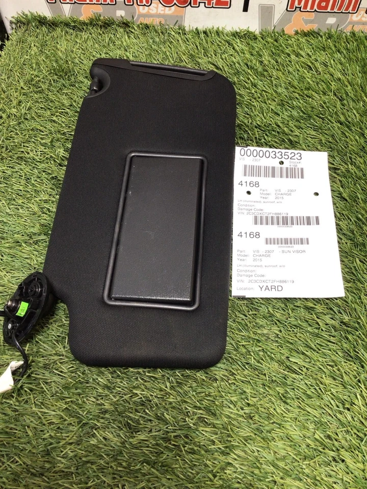 ✅ 2015 DODGE ЗАРЯДНОЕ УСТРОЙСТВО солнцезащитный козырек с подсветкой левый драйвер OEM - Изображение 3 из 3