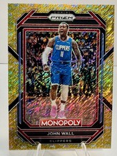 John Wall 2022-23 Panini Prizm Monopoly Gold Money Shimmer/500 Clippers #39