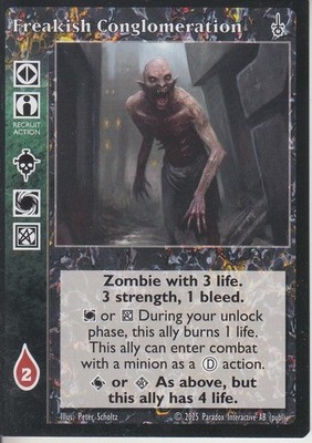 3 x Freakish Conglomeration VTES CCG 5th Ed Path of Death and the Soul