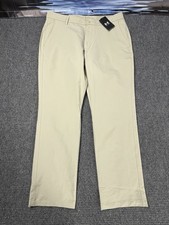 Under Armour Men's UA Golf Pants VENTED Straight Beige Size 36X30 NEW Taper.