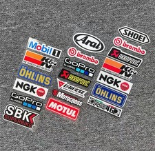 Reflective Motorcycle Sponsor Sticker Decal Waterproof For Helmet Moto Car Decor