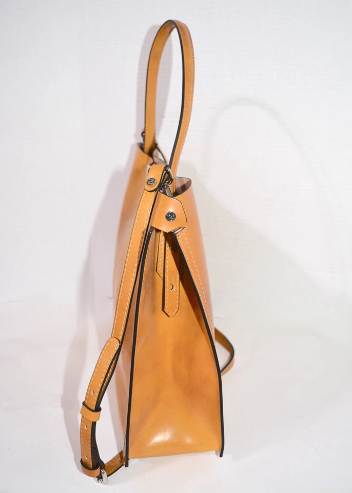 Gianni Chiarini 斜挎包芥末黄色挎包钱包意大利制造 — 第 4/4 张图片