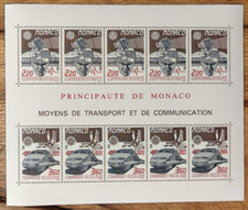 Monaco Moyens de Transport et de Communication Mi. No.: Block 39 202401132236