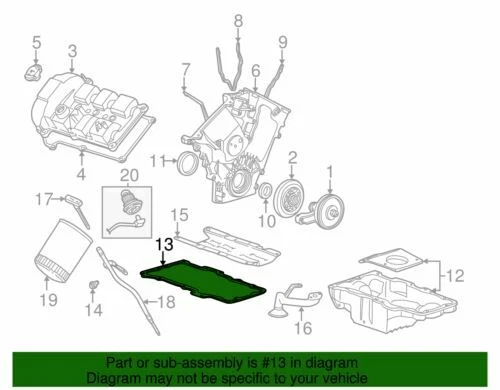 Junta de cárter de aceite SEL Taurus Mercury Sable Wagon 1997-2005 OEM NUEVO 2R8Z6710Aa Foto 2 de 2
