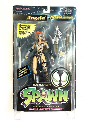 Spawn Angela Action Figure McFarlane Toys Deluxe Edition 1995 Bronze Silver New