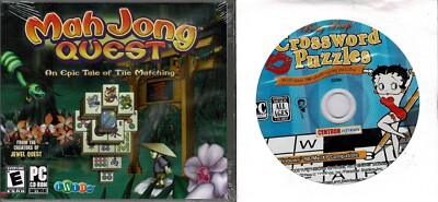 Betty Boop Crossword Puzzles & Mahjong Quest Pc New Brain Fun For All Ages