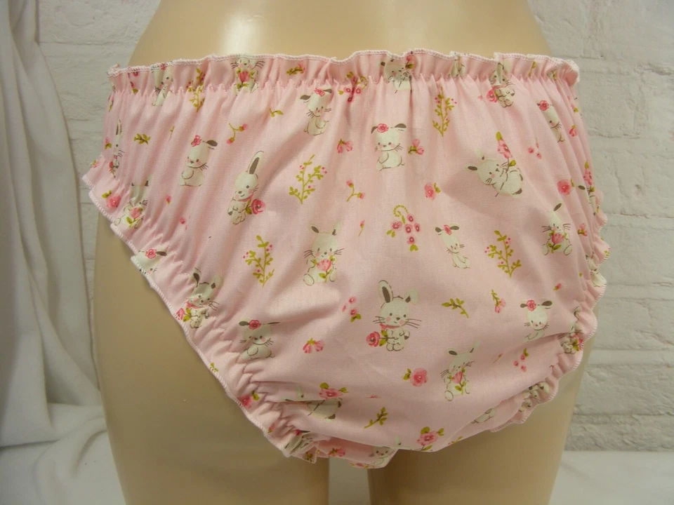 bragas sissy rosa algodón conejito hombre lencería bragas Foto 2 de 2