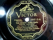 Victor 20512 Huguette Waltz & The Desert Song Waltz Nat Shilkret 78 rpm 1926-37