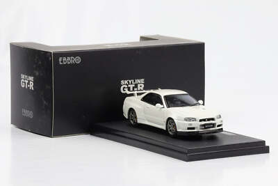 1:43 Ebbro Nissan Skyline GT-R R34 Vspec II weiß 1995