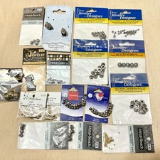 NIP Metal Beads for Crafts: Darice, Blue Moon, Jewelry Designer - 17 pcs