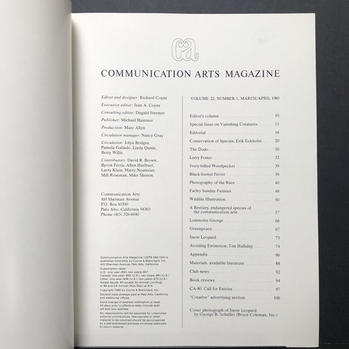 Communication Arts Magazine Graphic Art #142 Vol 22, No 1 March April 1980 - Imagen 4 de 4