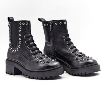 Karl Lagerfeld Breck Studded Booties Sz 6 New