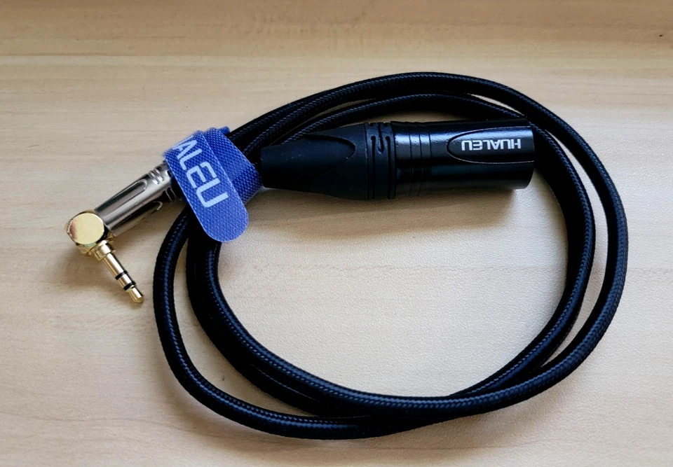 Hualeu  Cable. 3.5ft Right Angle 3.5mm to XLR Balanced Microphone Cable. New - Image 2 of 4