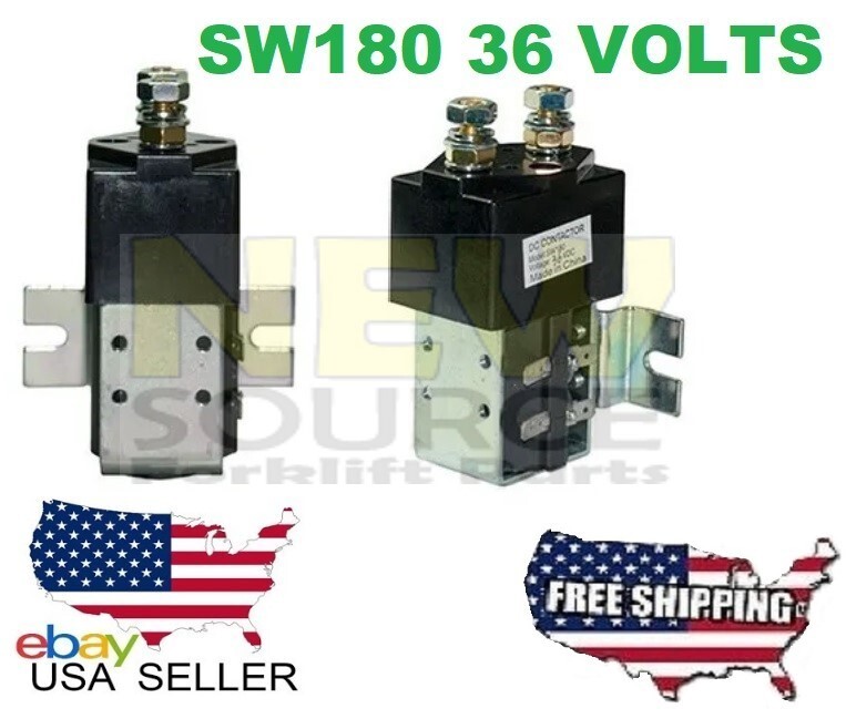 GOLF CART SOLENOID 36 VOLT HEAVY DUTY HIGH AMP CURTIS STYLE SW180 + BRACKET