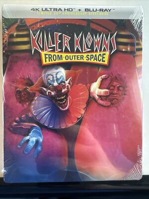 Killer Klowns From Outer Space - Steelbook (4K UHD Blu-ray) Rare OOP Brand New