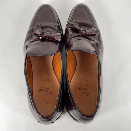 Allen Edmonds Grayson Quaste Halbschuhe Herren Größe 12 B Burgunderrot Leder Elegant Schuhe - Bild 10 von 11