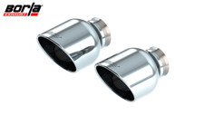 Borla 5-inch Chrome Exhaust Tip Kit For 2015-2024 Dodge Chargerchrysler 300c V8