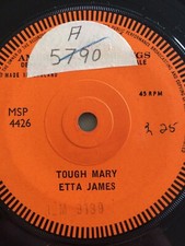 Etta James,2 X DEMO,Tough Mary/All I Could Do Was Cry,EX+,London,Rock n Roll 