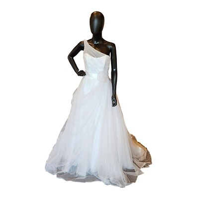 alfred angelo one shoulder wedding dress Alfred Angelo One Shoulder Wedding Dresses for sale