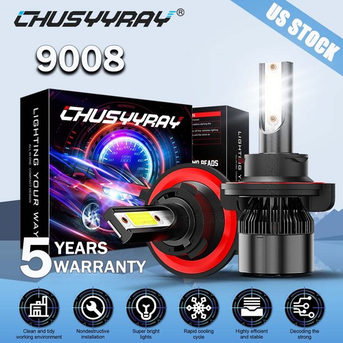 360° LED 6-Sided Kit 9008/H13 Lo Headlight Bulbs Conversion For 1819 - Foto 2