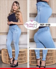 Jeans Colombianos Cintura Alta levanta cola butt lifter high waist faja 8109