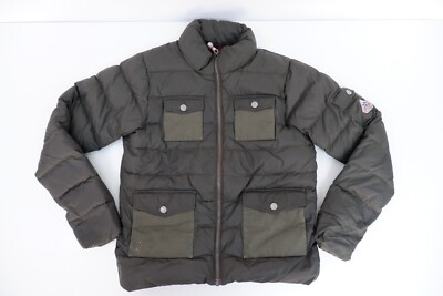 Pyrenex Kids Boys Padded Bomber Jacket Coat Age 14 Yrs Khaki Green UK